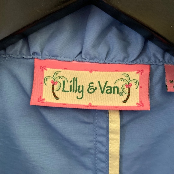 Lilly & Van Anorak Jacket With Bungee Detail/Blue/Medium/NEW/NEVER WORN! - Picture 5 of 5